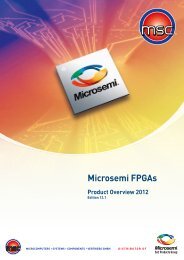 Microsemi FPGAs - MSC Vertriebs GmbH