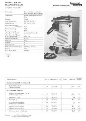 PLASMA STAR HA 60 - ms Projektierung GmbH