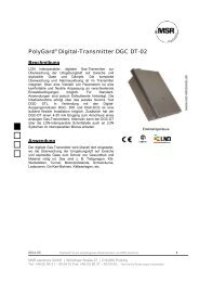 PolyGard® Digital-Transmitter DGC DT-02 - MSR Electronic