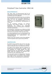 PolyGard® Gas Controller MGC-04 - MSR Traffic