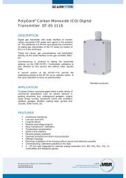 PolyGard® Carbon Monoxide (CO) Digital ... - MSR Electronic