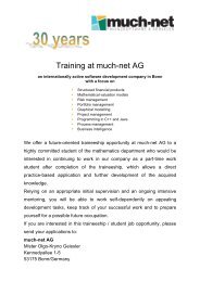 trainee/ work student - much-net AG