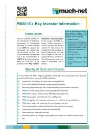 PMSinfo Key Investor Information - much-net AG