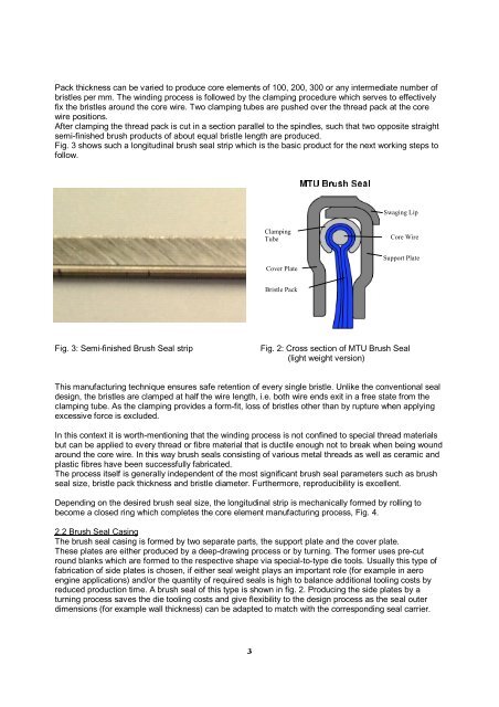 THE MTU BRUSH SEAL DESIGN - MTU Aero Engines