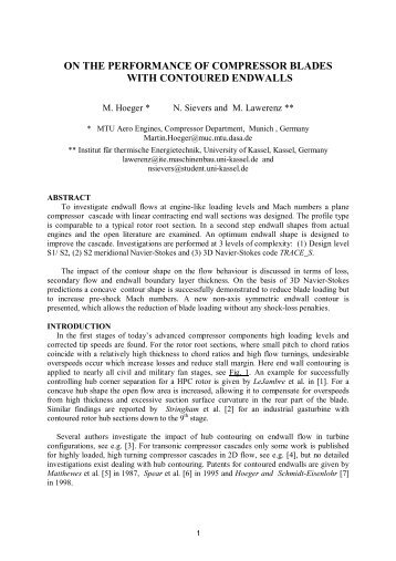 performance of compressor blades - MTU Aero Engines