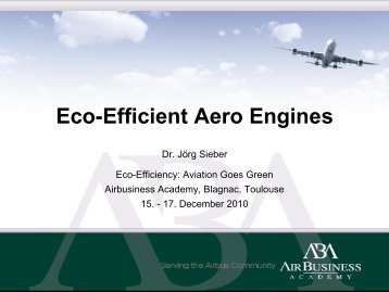 Eco-Efficient Aero Engines - MTU Aero Engines