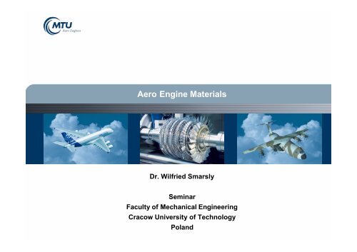 Aero Engine Materials - MTU Aero Engines