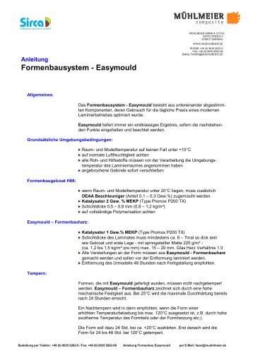 Formenbauharz - Mühlmeier GmbH & Co. KG