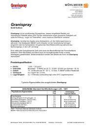 Granispray - Mühlmeier GmbH & Co. KG