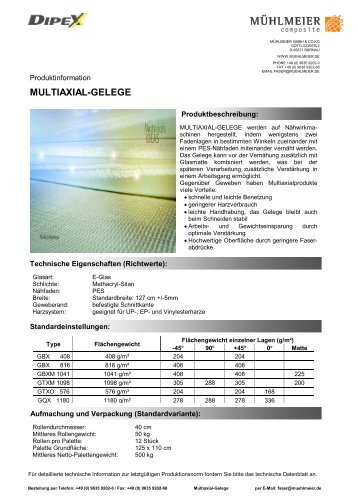 MULTIAXIAL-GELEGE - Mühlmeier GmbH