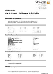 Aluminiumoxid - Mahlkugeln Al2O3 99,5% - Mühlmeier GmbH