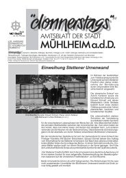 Einweihung Stettener Urnenwand - Mühlheim an der Donau