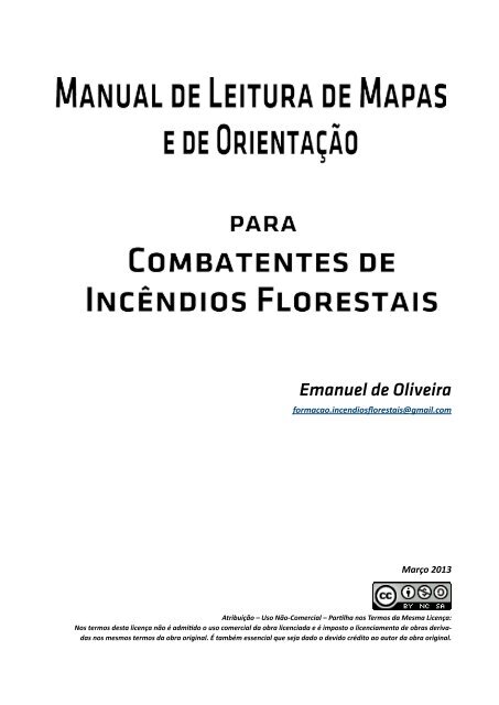 Manual de Leitura de Mapas e de Orientação para Combatentes de Incêndios Florestais