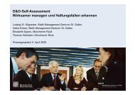 D&O-Self-Assessment Wirksamer managen und ... - Munich Re