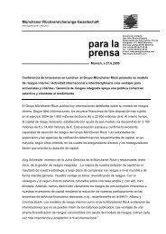 para la prensa - Munich Re