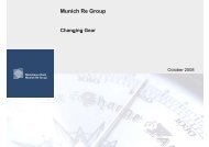 Munich Re Group Changing Gear gg