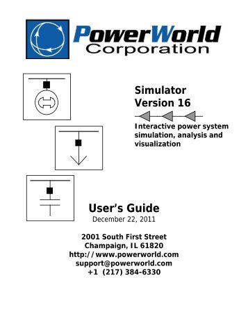 Simulator 16 User Guide - PowerWorld