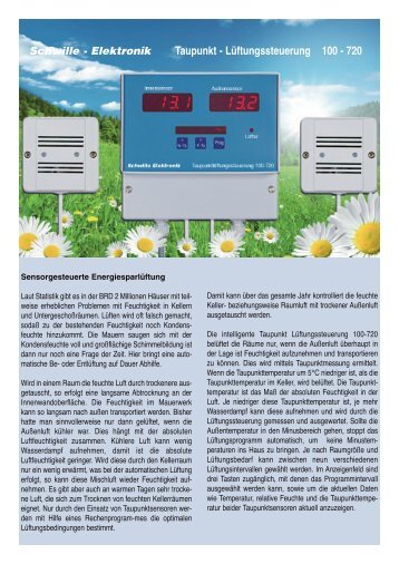 100-720 Taupunkt-Lüftungssteuerung.pdf - Schwille.de