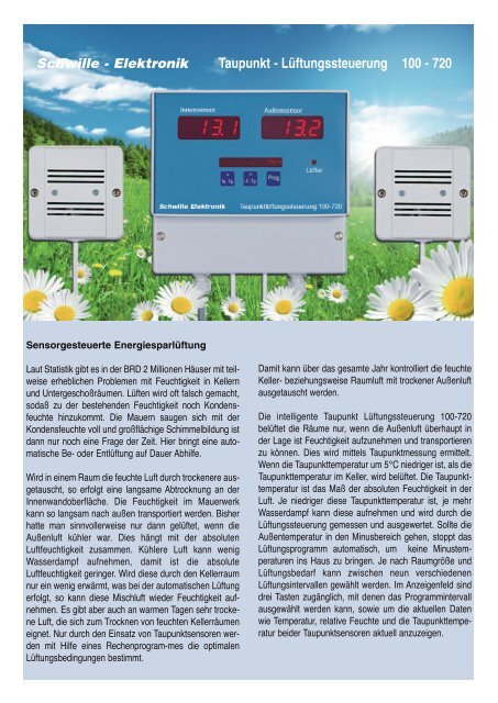 100 720 Taupunkt Luftungssteuerung Pdf Schwille De