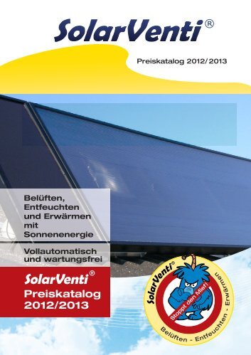 Preiskatalog SolarVenti