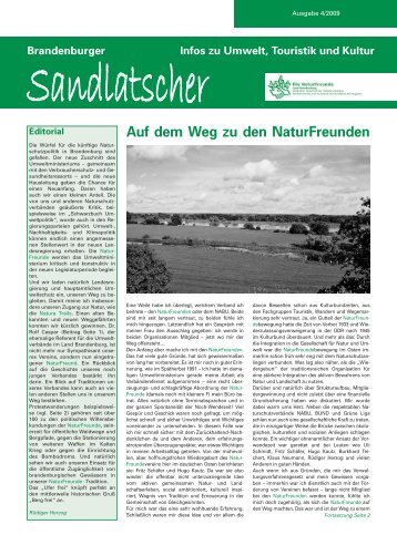 Sandlatscher - NaturFreunde Brandenburg