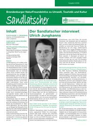 Sandlatscher - Naturfreunde Brandenburg