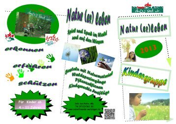 Programm Kindergruppe 2013 - Naturfreunde Metzingen