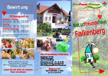 Hausprospekt - Naturfreunde Metzingen