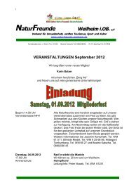 September 2012 - Naturfreunde Weilheim