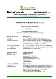 Oktober 2012 - Naturfreunde Weilheim
