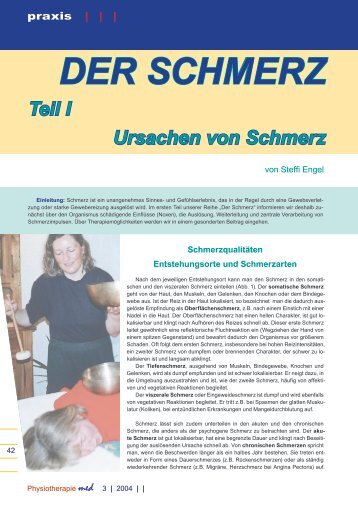 DER SCHMERZ - Naturheilpraxis Steffi Engel, Heilpraktikerin