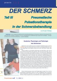 5_2004: Der Schmerz Teil III - Pneumatische Pulsationstherapie in