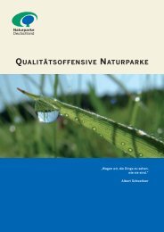Kriterienkatalog Qualitätsoffensive Naturparke -  VDN