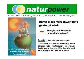 Präsentation DIML-Induktionsleuchten - naturpower