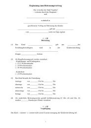 Ergänzung zum Betreuungsvertrag - in Naunhof