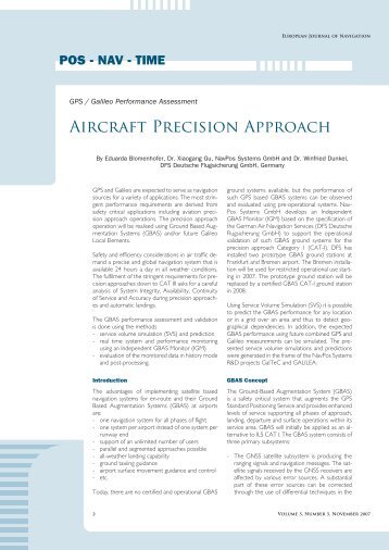 Aircraft Precision Approach - NavPos Systems GmbH