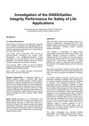 Investigation of the GNSS/Galileo Integrity Performance for - NavPos ...