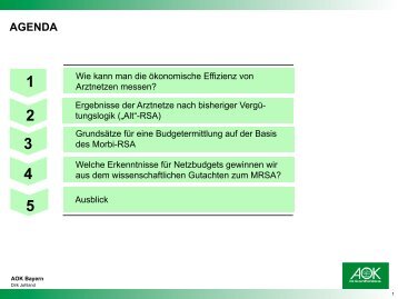 Funktionsweisen der wichtigsten Analyse-Modelle - NAV-Virchow ...