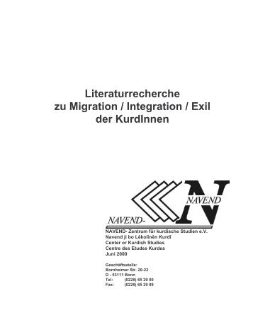 Literaturrecherche zu Migration / Integration / Exil der ... - Navend