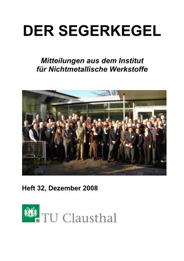 der segerkegel - Institut für Nichtmetallische Werkstoffe - TU Clausthal