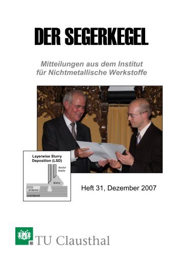 Der Segerkegel 2007 - Institut für Nichtmetallische Werkstoffe - TU ...