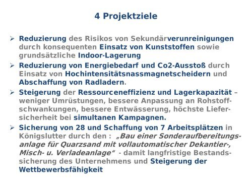 Vortrag Schlingenmeier Quarzsand GmbH - bei der NBank