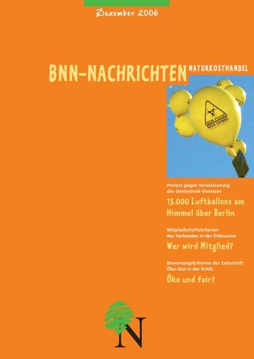 bnn-nachrichtennaturkosthandel - Bundesverband Naturkost ...