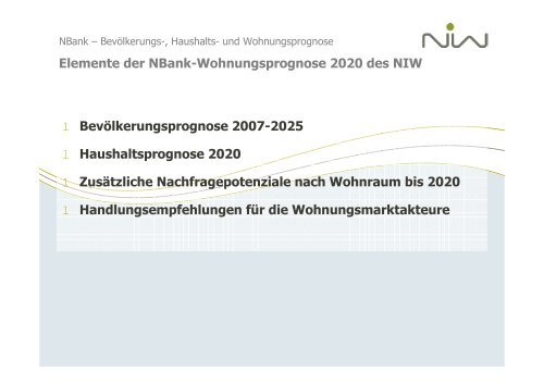 Ulrich Jung - Neue Prognosen - bei der NBank