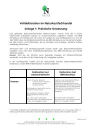 Anlage 1 -  BNN Herstellung und Handel eV