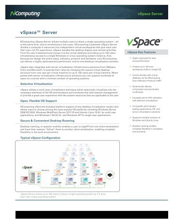 vSpaceâ¢ Server - NComputing