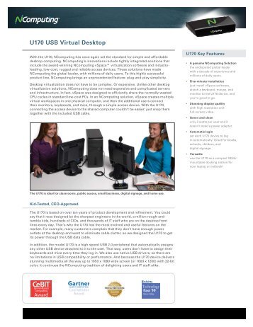 U170 USB Virtual Desktop - NComputing