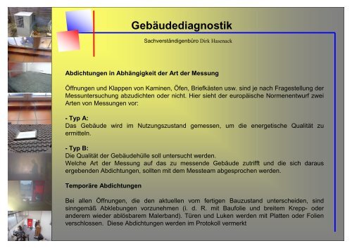 Gebäudediagnostik - Dirk Hasenack