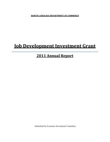 2011 JDIG Annual Report - Department of Commerce