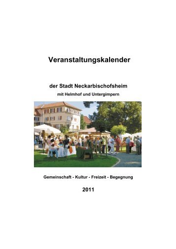 Veranstaltungskalender 2011 - Neckarbischofsheim